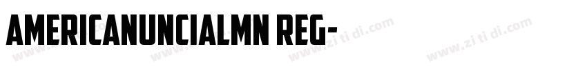 AmericanUncialMN Reg字体转换